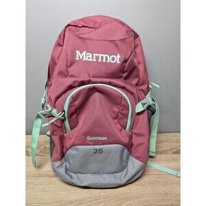 Marmot Backpack Gunnison 25 Standard Size Gray Red Maroon Teal Adjustable Bag